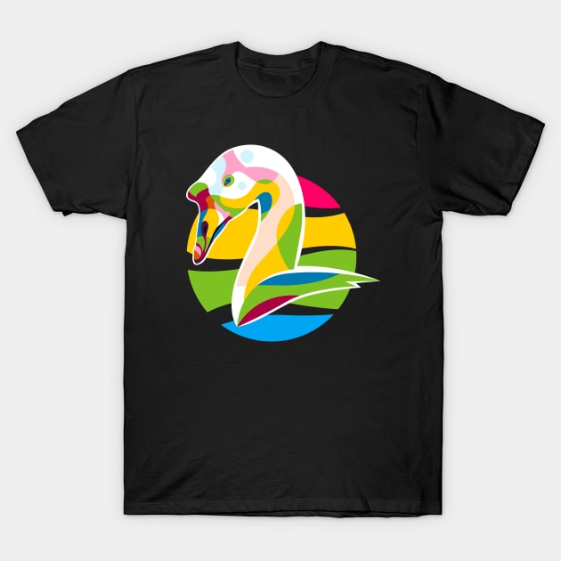 Colorful Goose T-Shirt by wpaprint